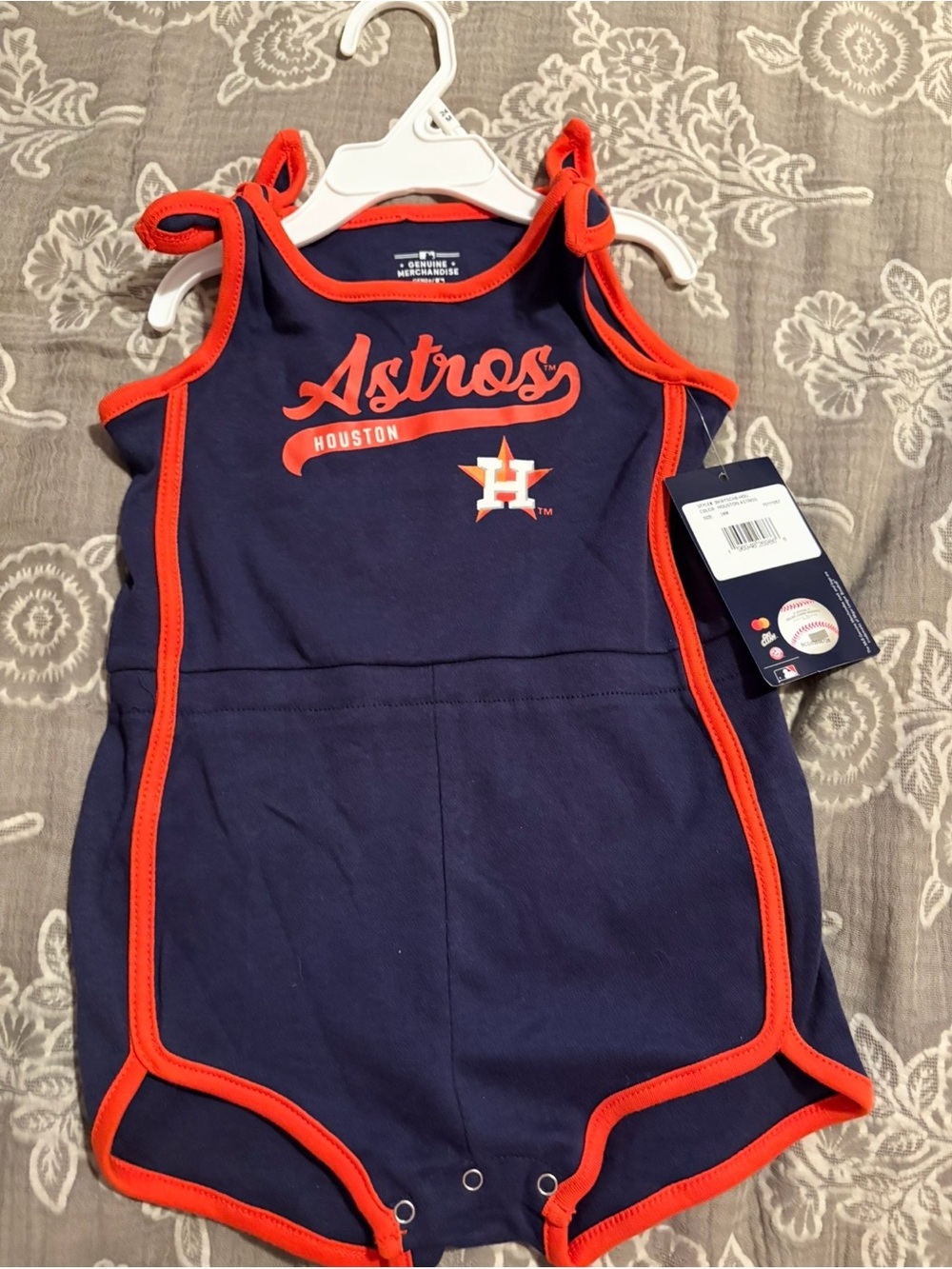 Brand New Houston Astros Baby Girl Outfit 24m